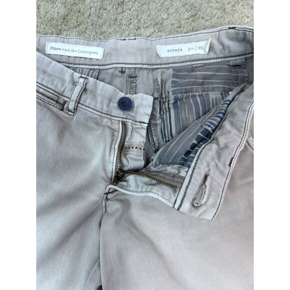 Pilcro & The Letterpress Women's Hyphen Beige Khaki Casual Shorts Size 25 - Picture 6 of 15